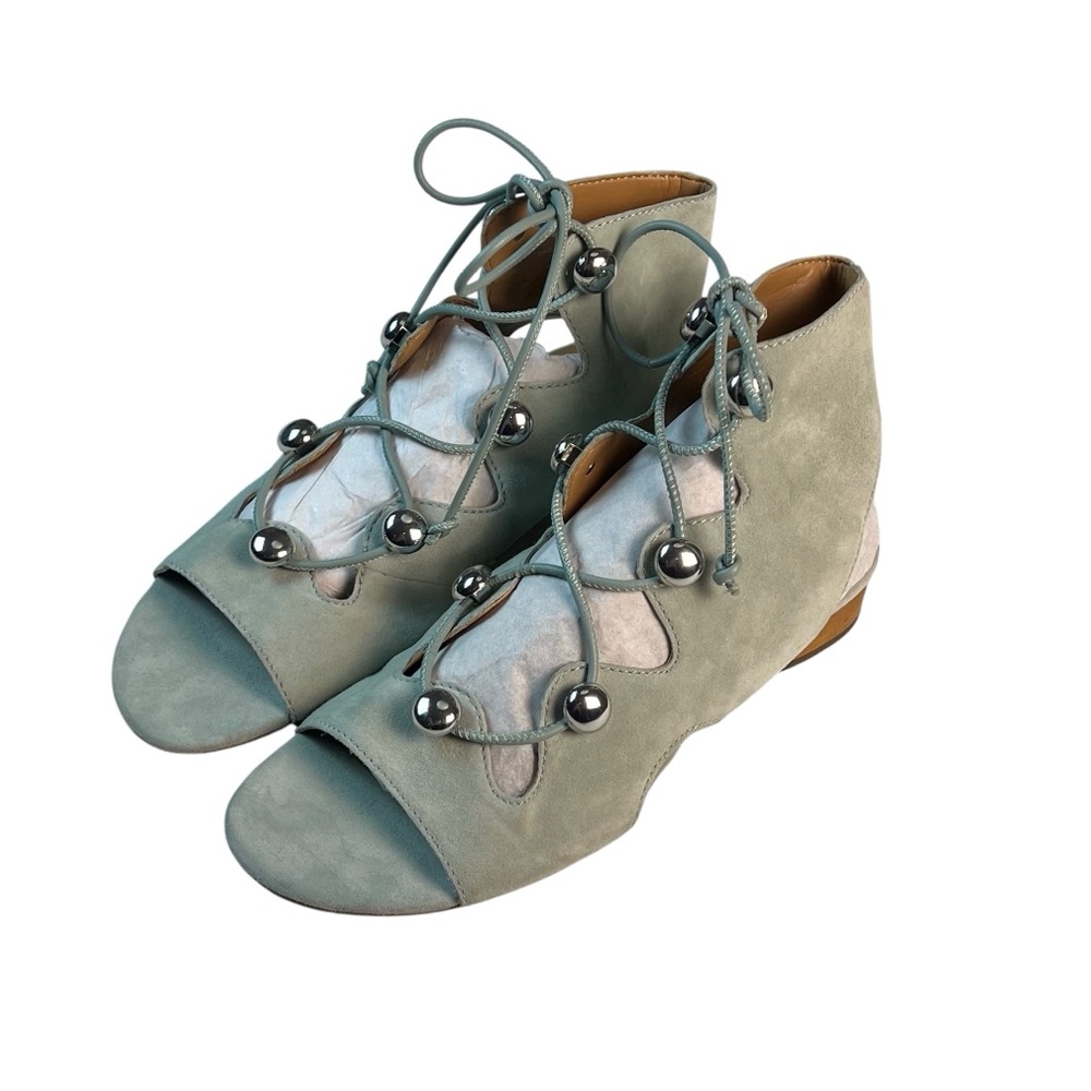 Rebecca Minkoff Kyla Ghillie Suede Lace Up Sandals - Picture 4 of 14